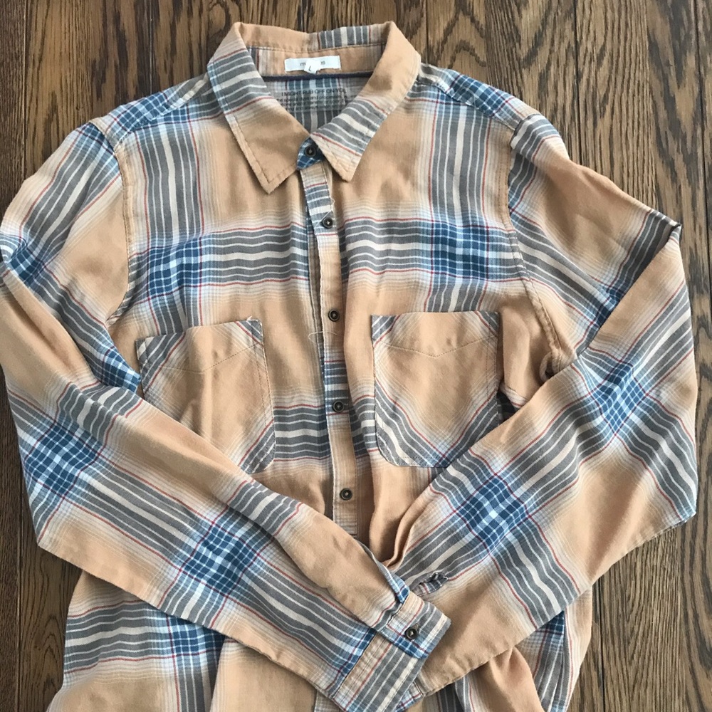 Goldenrod flannel. Never worn!